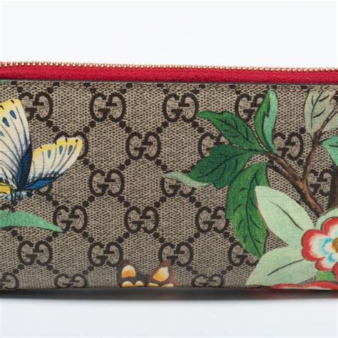 gucci tian gg supreme wallet|Wallet with GG detail in beige and ebony Supreme .